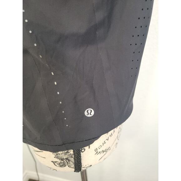 Lululemon Muscle Tank Top Womens SZ 6/8 Perforated Slash Open Back Black - Picture 5 of 7